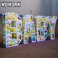 Wowork Collapsible Marquee Letter Light Balloon Letter For Wedding Party Decoration