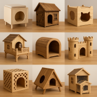 Pet House for Cats and Small Dogs, Soft Plush Removable Bed, OEM/ODM Welcome (Pet House Series)