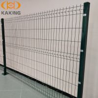 Welded Wire Mesh Fence Panel 3d Curved Bending Fence Galvanized And Pvc Coated