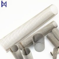 Customized High Precision Stainless Steel Woven Wire Mesh Screen Filter Cylinder Tube For Filtration Industry