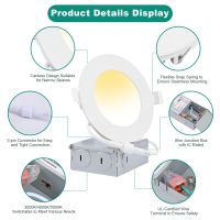 6W 9W 12W 18W 24W IP54 Waerproof Round Square 810LM LED Recessed Pot Downlights From China