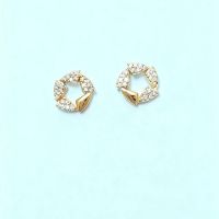 S925 Silver Needle Stud Earrings, Korean & Japanese Style, Personalized Gold Small Zircon, Fresh & Cute Earrings, Mini Sweet Temperament, Versatile for From China