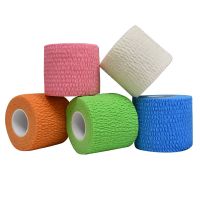 Self Adhesive Bandage Breathable Cohesive Bandage Wrap Rolls Non-Woven Elastic Tape for Stretch Athletic