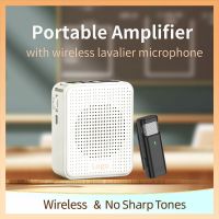 Mini Amplifier For Teacher Tutor Guide with Wireless Lavalier Microphone Portable Voice Amplifier