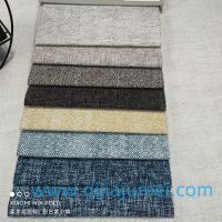 460gsm European Sofa Fabric Coarse Woven Thick Linen Fabric