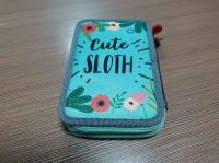 Promotional gift cute pattern quality Zipped bag box Stitched Pencil Case zipper bag for school kids Stationary Bag pencil pouch From China