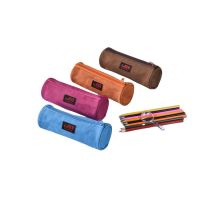Popular Gift canvas polyester fabric zipper Pencil Bag Pencil Pouch Pen Pencil Case Stationery Bag for kids &amp; other storage bag