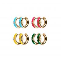 Trendy Stainless Steel Earrings Fashion Jewelry Hoop Stud Beaded Earrings