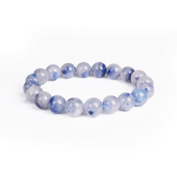 Natural Crystal Semi Precious Gemstone Round Beaded Bracelet