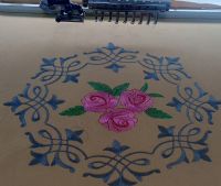 Custom Embroidery Services for curtain - bedsheet - pillows - Customized Embroidery From Pakistan