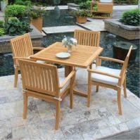 Dining Set Outdoor Teak Garden