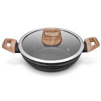 28cm Forged  Aluminium Non-stick Wokpan With Lid