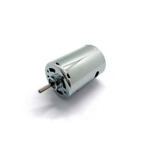 Dual Bearing High RPM Brush DC Motor with 10mm Stainless Steel Roller Shaft 5A 12V 