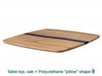 Tabletop with Polyurethane river flow