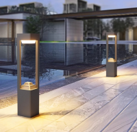 30CM 60CM 80CM 12W LED Bollard For Garden Park Villa Residential