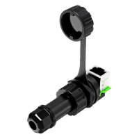 RJ45 Waterproof Connector, Full-thread Quick