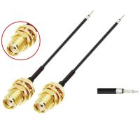 SMA Single-ended Cable, SMA External Thread and Internal Hole to Welding Connector Connection Cable, SMA Female Connector to Ring Stripping and Tinning Welding Board Cable 