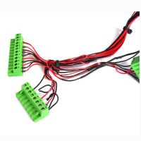 Quality Wiring CTB9208 Connector 5.08-12P 8P 6P 2P Cable Wiring Assembly 5.08 Pitch 90 Green Terminal Block Cable From China