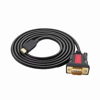 Custom Type C Male to DB9 Male RS232 Serial Cable with PL2303 Chip From China