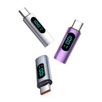 Type-C Adapter for Mobile Phones and Computers, PD100W Fast Charging Interface, OTG In-vehicle Transmission Digital Display Fast Charging Converter 