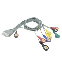 Compatible with EDAN SE-2003/SE-2012 Dynamic ECG Lead Wires, 5-Lead/7-Lead/12-Lead ECG Cables