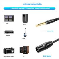 Custom 6.5mm To Xlr Male-female Balanced Cable / 6.35mm Guitar Cable To Microphone Cable For Sound Cards And Mixers