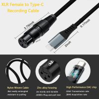 Xlr To Usb-c Pure Copper Shielded Audio Cable - Microphone Recording Cable, Compatible With Iphone And Mac Xlr To Usb-c Pure Copper Shielded Audio Cable - Microphone Recording Cable, Compatible With Iphone And Mac