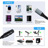 Xlr To Usb-c Pure Copper Shielded Audio Cable - Microphone Recording Cable, Compatible With Iphone And Mac Xlr To Usb-c Pure Copper Shielded Audio Cable - Microphone Recording Cable, Compatible With Iphone And Mac