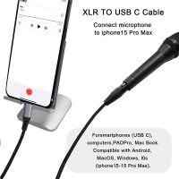 Xlr To Usb-c Pure Copper Shielded Audio Cable - Microphone Recording Cable, Compatible With Iphone And Mac Xlr To Usb-c Pure Copper Shielded Audio Cable - Microphone Recording Cable, Compatible With Iphone And Mac
