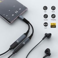 Type-c Splitter Cable - 1-to-2 Headphone Audio Y-cable, Compatible With Major Mobile Phones, Tablets And Computers Type-c Splitter Cable - 1-to-2 Headphone Audio Y-cable, Compatible With Major Mobile Phones, Tablets And Computers