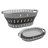 Toyar Housewares Plastic Collapsible Laundry Baskets for Clothing Storage Baskets for Clothing