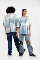 BLOT IT BLUE OVERSIZED T-SHIRT - OdD.1