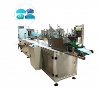 Full Automatic Disposable Medical Non Woven Head Hair Cover Doctor Nurse Medical Hat Surgical Nonwoven Cap Making Machine Line