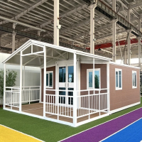 20ft 40ft Double Story Portable Prefab House with Kitchen and Bathroom From China