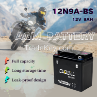 12N9A 12V 9ah AGM Motorcycle battery bateria para moto