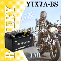 YTX7A 12V 7ah AGM Motorcycle battery bateria para moto