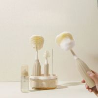 Multi Functional Cleaning Brush Baby Bottle Cleaning Brush with Squeeze Bubble Silicone Bottle Brush for Bottles Drinking Cups From China