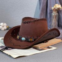 Retro Western Cowboy Hat for Men and Women; Spring and Summer Outdoor Travel Sun Protection; Large Brimmed Jazz Hat for Knights