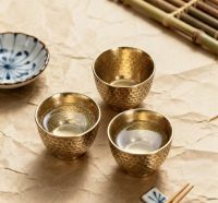 Hand Hammered Copper Sake Cup, Custom Logo for Luxury Barware From China