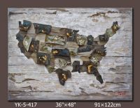 woodbox acrylic hand painting with decoration