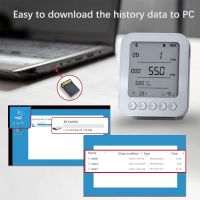 2025 Tuya Digital High Accuracy Wireless Temperature Monitor Air Pressure Gauge Altitude Carbon Monoxide Gas Analyzer SD Card