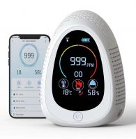 Tuya IoT Digital LCD Display Smoke and Carbon Monoxide Detector Air Quality Monitor Indoor Home Use High Accuracy  From China