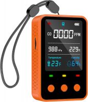 CO Alarm Detector Portable 5-in-1 Air Quality Monitor Travel Mini CO Meter Integrated CO/Atmospheric Pressure/Altitude/Temperature/Humidity From China