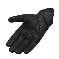 Leather Gloves Men's Motorcycle & Biker Gloves Ã¢ï¿½ï¿½ Black Protective Riding Gloves