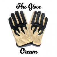 Leather Gloves Fire Glove Cream Ã¢ï¿½ï¿½ Premium Flame Design Leather Gloves