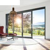 Exterior Aluminum Security Sliding Door with Glass From China