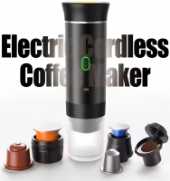 2-in-1 Portable Italian Espresso Machine Espresso Coffee Maker Wireless Portable Espresso Coffee Machine for Car Home and Travel