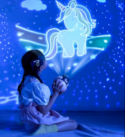 Starry Sky Projection Small Night Light Carousel Horse Remote Control Bluetooth Audio Cute Creative Birthday Gifts Bedside Lamps From China