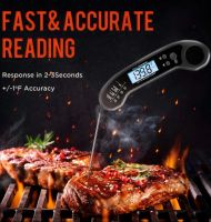 Meat Thermometer Digital Instant Read Meat Thermometer for Grill and Cooking Waterproof Food Thermometer for Kitchen and Outside BBQ Turkey Candy Liquids Beef