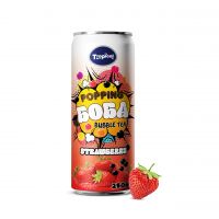 OEM private label Popping boba bubble tea mix jucie flavour 250ml/330ml can